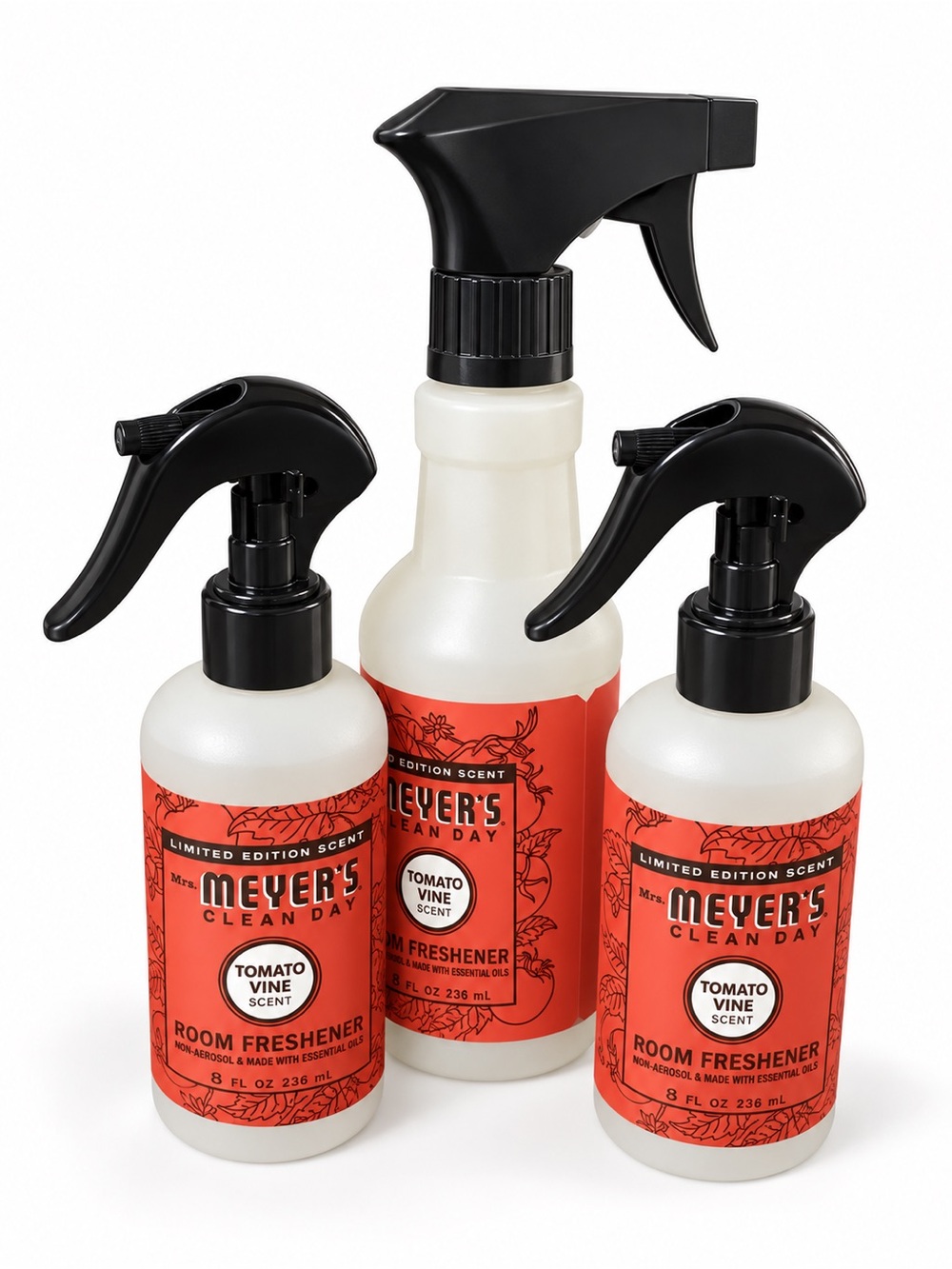 Mrs. Meyer's Tomato Vine Room Freshener Spray & Cleaner- Red